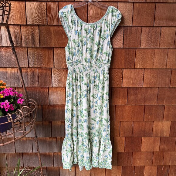 NWT Max Studio London Summer Blooms Smocked Maxi Dress in Women's X-Large - Picture 6 of 15